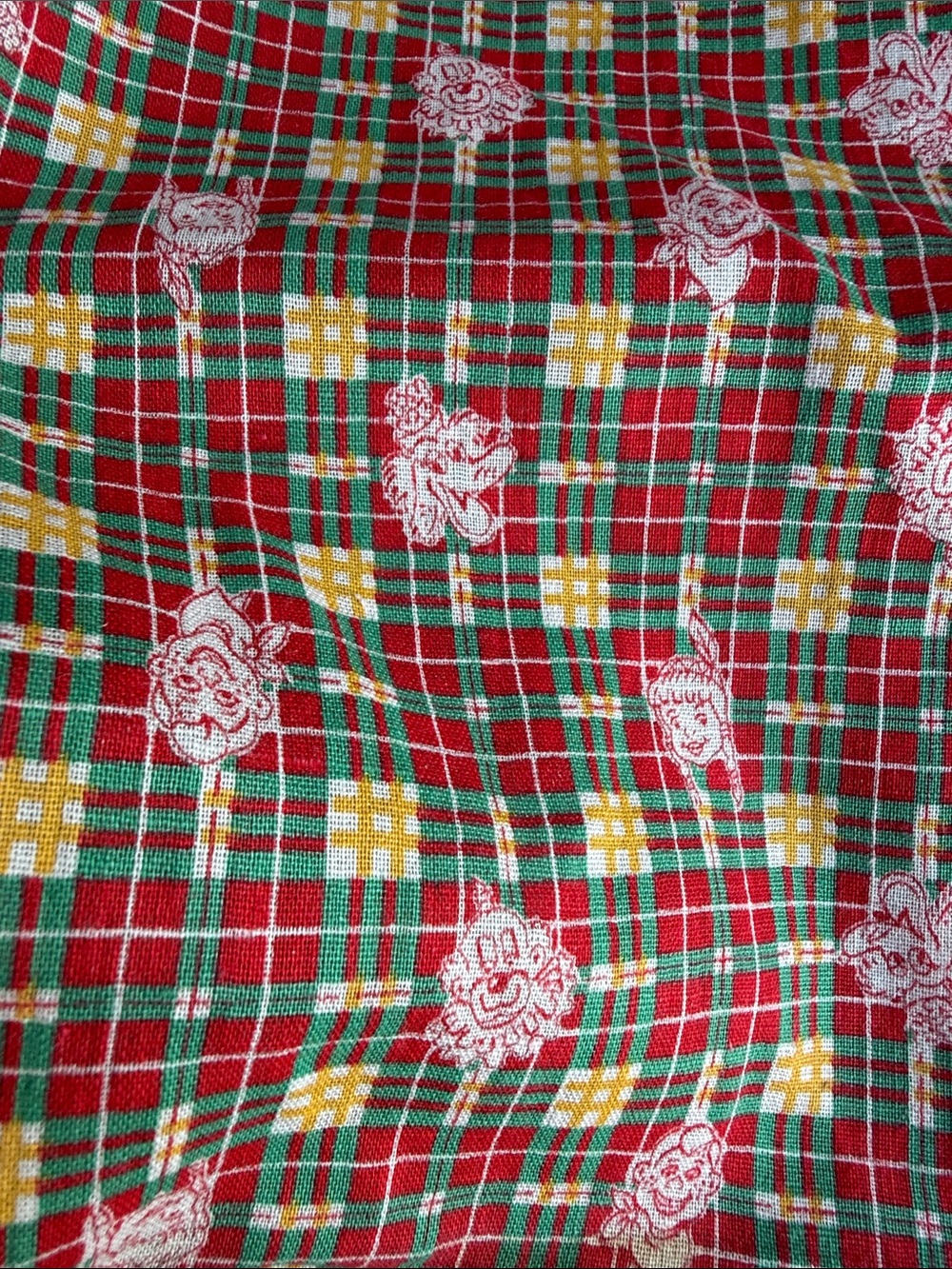 Vintage Feed Sack Style Floral Plaid Fabric + Red Cotton Lot - Picture 15 of 16